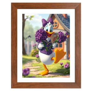 AI Funny Cute Duck Art Picture for Kids - 10x14 inches, Brown Color - Perfect Wall Decor for Children's Room AI Funny Cute Duck Art Picture for Kids - 10x14 inches, Brown Color - Perfect Wall Decor for Children's Room