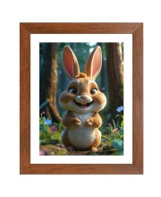AI Funny Squirrel Art Picture for Kids - 10x14 inches, Brown Color - Perfect Wall Decor for Children's Room