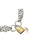 HiTechMart Heavy-Duty 4 ft Metal Chain with Mini 2 cm Padlock & Keys – Security Lock Chain for Multi-Purpose Use