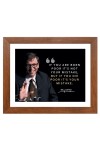 Bill Gates & Famous Quote Brown Frame, 10x14InchesInspirational Wall Art for Office, Home DecorIdeal Spiritual Gift