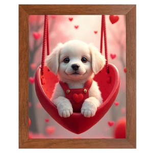 AI Funny Cute Dog Art Picture for Kids - 16x20 inches, Brown Color - Perfect Wall Decor for Children's Room AI Funny Cute Dog Art Picture for Kids - 16x20 inches, Brown Color - Perfect Wall Decor for Children's Room