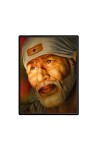 Sai Baba Laminated Photo - 5x7 Inches, Divine Blessings for Home & Office and Temple Decoration