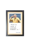 Narendra Modi & His Famous Quote Photo Frame - Brown Frame, 11x15 Inches, Perfect for Office & Wall Decoration, Ideal Gift