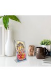 Car Desk/Table Top Lord Vishnu And Lakhsmi Acrylic L-Style Photo Stand - 2.5x3.5 Inches, Compact And Stylish Spiritual Display (F6662)