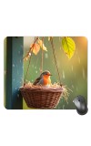 Customized Beautiful Bird Picture Sublimation Mouse Pad | 8 X 7.5 Inch | Smooth Cloth Surface | Non-Slip Rubber Base | Personalized Mousepad for Laptop & Desktop (F17276)