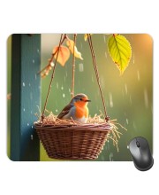 Customized Beautiful Bird Picture Sublimation Mouse Pad | 8 X 7.5 Inch | Smooth Cloth Surface | Non-Slip Rubber Base | Personalized Mousepad for Laptop & Desktop (F17276)