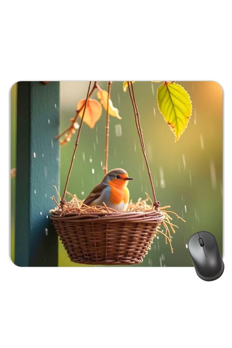Customized Beautiful Bird Picture Sublimation Mouse Pad | 8 X 7.5 Inch | Smooth Cloth Surface | Non-Slip Rubber Base | Personalized Mousepad for Laptop & Desktop (F17276)