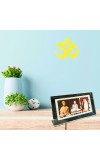 Acrylic Table Photo Frame with Sri Ramakrishna, Sarada Ma & Swami Vivekananda | Crystal Clear Religious Photo Stand for Home Temple, Office Desk & Gifting