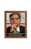 Shree Ratan Naval Tata & Famous Quote Brown Frame, 10x14InchesInspirational Wall Art for Office, Home DecorIdeal Spiritual Gift