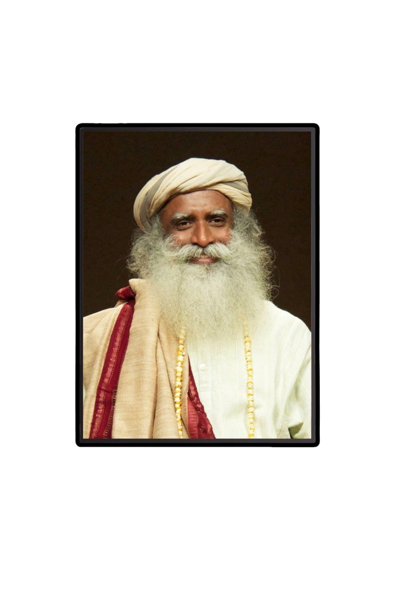 Sadhguru (Jaggi Vasudev) Laminated Photo - 5x7 Inches, Divine Blessings for Home & Office and Temple Decoration