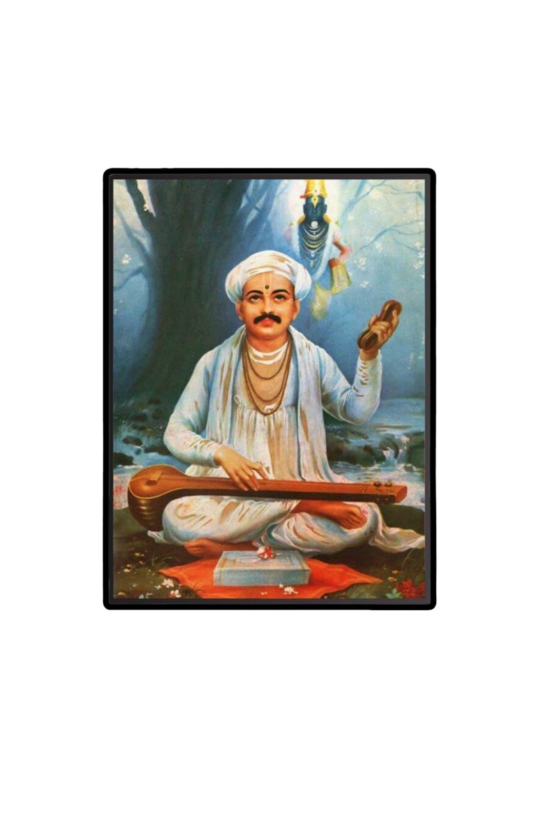 Saint Tukaram Laminated Photo - 5x7 Inches, Divine Blessings for Home & Office and Temple Decoration