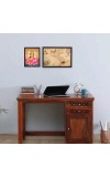 Hitech Sales Goddess Shri Gayatri Devi Maa Polystyrene Photo Frame for Pooja Room, Temple, Home Decor and Gift (Wall and Tabletop, Printed Photo, Black, 7.12 x 9.12 inches)