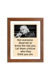 A P J Abdul Kalam & Famous Quote Brown Frame, 10x14InchesInspirational Wall Art for Office, Home DecorIdeal Spiritual Gift