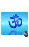 Customized Om Symbol Picture Sublimation Mouse Pad | 8 X 7.5 Inch | Smooth Cloth Surface | Non-Slip Rubber Base | Personalized Mousepad for Laptop & Desktop (F17025)