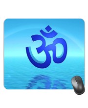 Customized Om Symbol Picture Sublimation Mouse Pad | 8 X 7.5 Inch | Smooth Cloth Surface | Non-Slip Rubber Base | Personalized Mousepad for Laptop & Desktop (F17025)