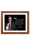 Bill Gates & Famous Quote Brown Frame, 14x18InchesInspirational Wall Art for Office, Home DecorIdeal Spiritual Gift