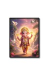 Ganesh Laminated Photo - 13x15 Inches, Divine Blessings for Home & Office and Temple Decoration