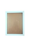 Light Blue Photo Frame for Wall & Tabletop Display – Modern Rectangular Picture Frame with Glass Front & MDF Back (Empty Frame)