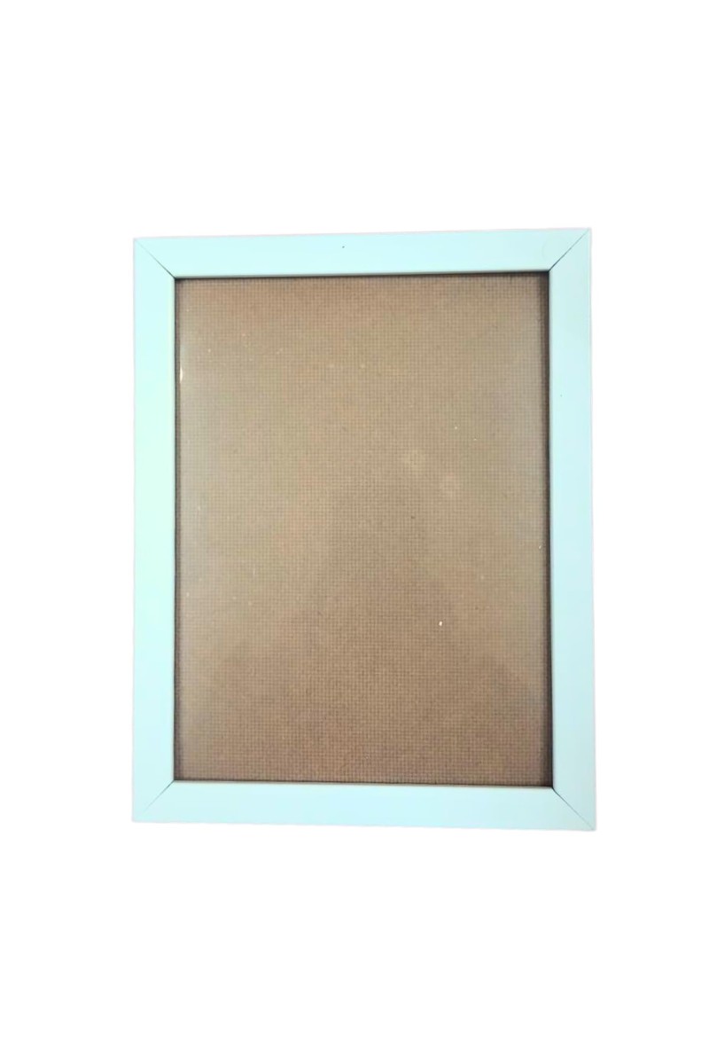 Light Blue Photo Frame for Wall & Tabletop Display – Modern Rectangular Picture Frame with Glass Front & MDF Back (Empty Frame)