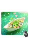Customized Beautiful Flowers Picture Sublimation Mouse Pad | 8 X 7.5 Inch | Smooth Cloth Surface | Non-Slip Rubber Base | Personalized Mousepad for Laptop & Desktop (F17261)