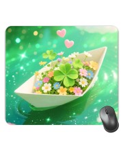 Customized Beautiful Flowers Picture Sublimation Mouse Pad | 8 X 7.5 Inch | Smooth Cloth Surface | Non-Slip Rubber Base | Personalized Mousepad for Laptop & Desktop (F17261)