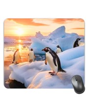 Customized Cute Penguin Picture Sublimation Mouse Pad | 8 X 7.5 Inch | Smooth Cloth Surface | Non-Slip Rubber Base | Personalized Mousepad for Laptop & Desktop (F17345)