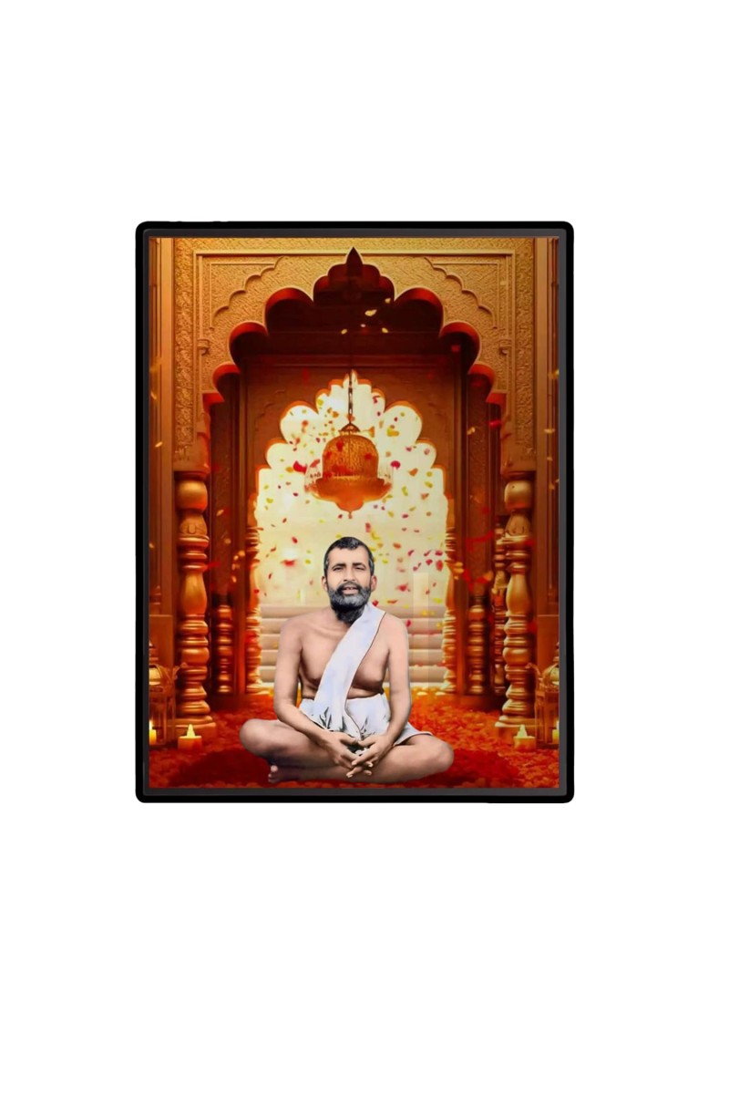 Ramakrishna Paramahansa Laminated Photo - 5x7 Inches, Divine Blessings for Home & Office and Temple Decoration