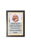 A. P. J. Abdul Kalam & His Famous Quote Photo Frame - Brown Frame, 11x15 Inches, Perfect for Office & Wall Decoration, Ideal Gift