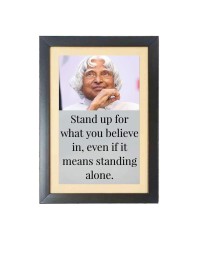 Dr. APJ Abdul Kalam & His Famous Quote Black Photo Frame, 11x15 Inches, Perfect for Office & Studyroom and Wall Decoration