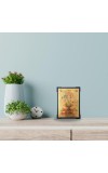 Hitech Sales Hindu God Panchmukhi Hanuman Gold Plated Wooden Laminated Photo Frame 5x7 Inch Decorative Frame for Home, Office, and Temple