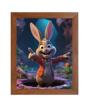 AI Funny Squirrel Art Picture for Kids - 10x14 inches, Brown Color - Perfect Wall Decor for Children's Room