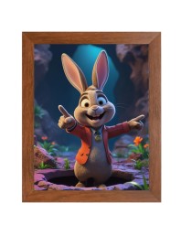 AI Funny Squirrel Art Picture for Kids - 10x14 inches, Brown Color - Perfect Wall Decor for Children's Room