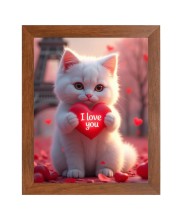 AI Funny Cute Birds Art Picture for Kids - 10x14 inches, Brown Color - Perfect Wall Decor for Children's Room