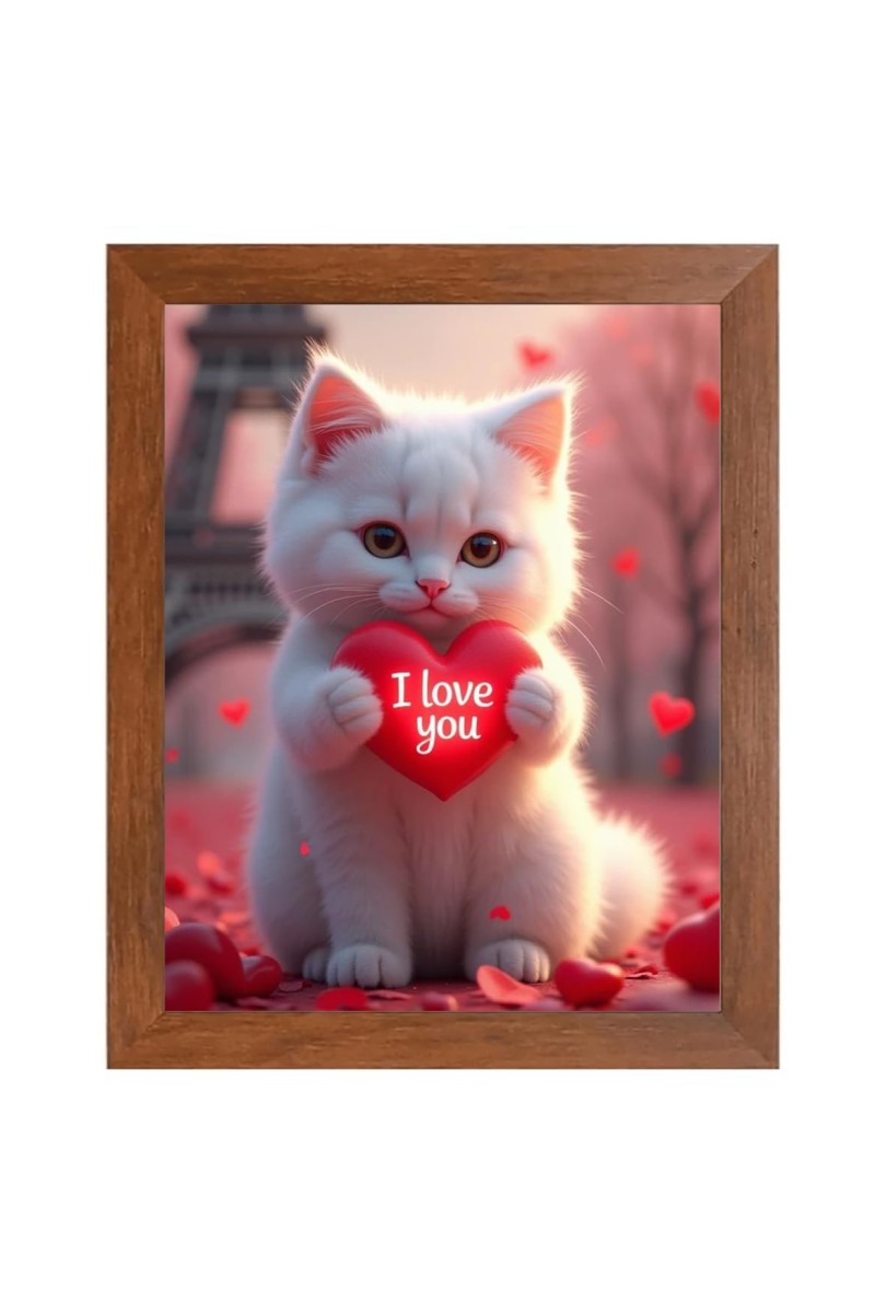 AI Funny Cute Birds Art Picture for Kids - 10x14 inches, Brown Color - Perfect Wall Decor for Children's Room