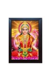 Hitech Goddess Lakshmi, Laxmi Mata For Diwali Pooja, Dhanteras, MAA LAXMI, DHAN LAXMI Laminated photo frame for table, Study & living room, gifts (Pvc Frame and Front face - Glass, 8 x 6 inch)