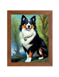 AI Funny Cute Dog Art Picture for Kids - 16x20 inches, Brown Color - Perfect Wall Decor for Children's Room