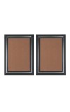 Set of 2 Black Photo Frames for Wall & Table Décor – Sleek Modern Empty Picture Frames for Home & Office, Display Portrait or Landscape Orientation (2, 18x14)