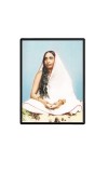 Ma Sarada Laminated Photo - 5x7 Inches, Divine Blessings for Home & Office and Temple Decoration