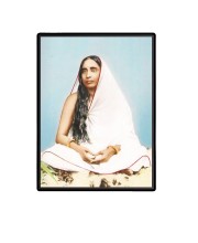 Ma Sarada Laminated Photo - 5x7 Inches, Divine Blessings for Home & Office and Temple Decoration