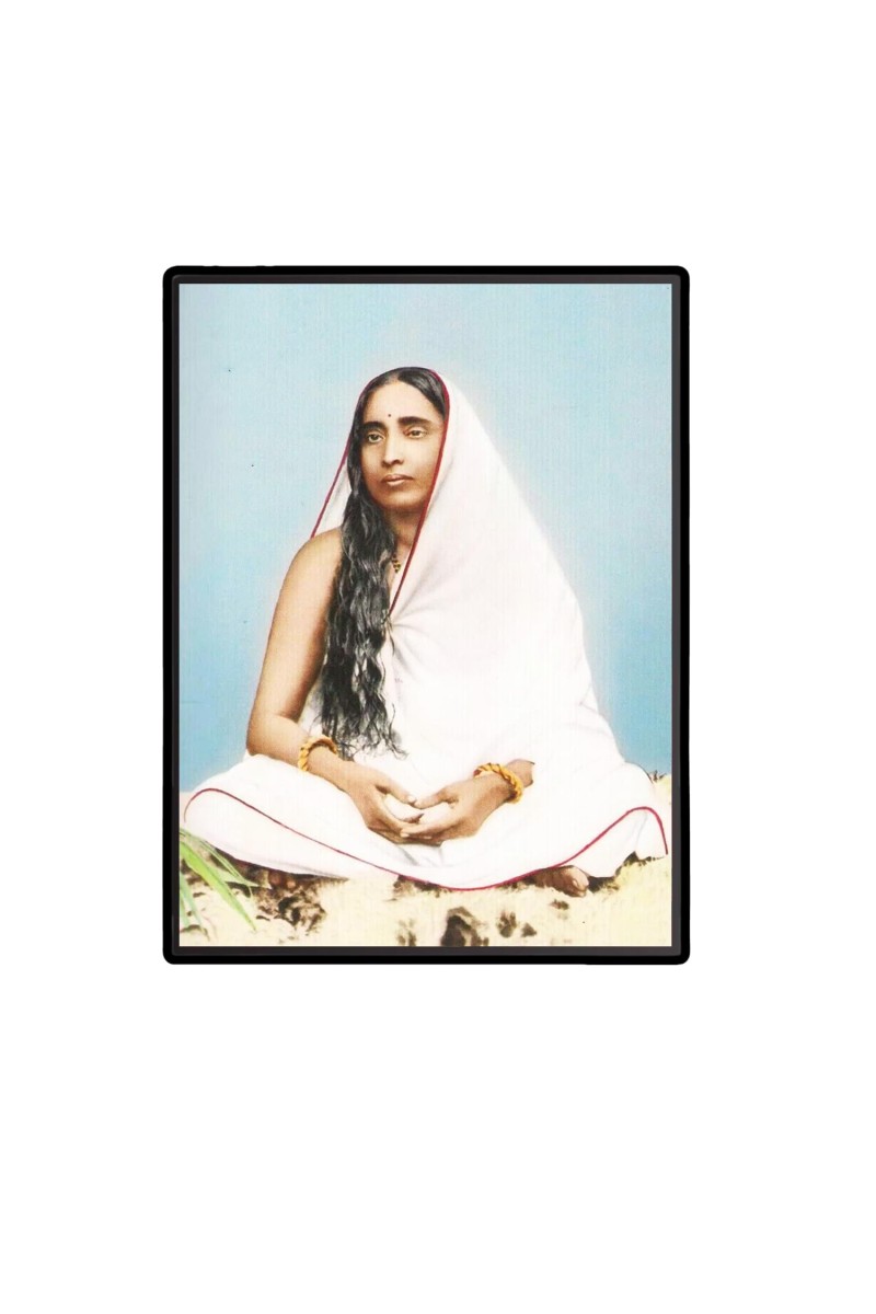 Ma Sarada Laminated Photo - 5x7 Inches, Divine Blessings for Home & Office and Temple Decoration