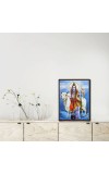 Shiva Laminated Photo - 5x7 Inches, Divine Blessings for Home & Office and Temple Decoration