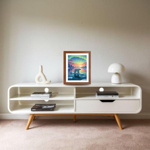 AI Funny Polar bear Art Picture for Kids - 18x22 inches, Brown Color - Perfect Wall Decor for Children's Room AI Funny Polar bear Art Picture for Kids - 18x22 inches, Brown Color - Perfect Wall Decor for Children's Room