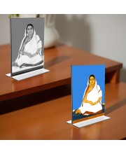 Barama Acrylic T-Style Photo Stand - 11x13 Inches, Compact and Stylish Spiritual Display, easily change 2 photos (Pack of 1)