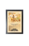 Bhagavad Gita & His Famous Quote Photo Frame - Black Frame, 11x15 Inches, Perfect for Office & Wall Decoration, Ideal Gift