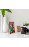 Car Desk/Table Top Lord Ganesha Acrylic L-Style Photo Stand - 2.5x3.5 Inches, Compact And Stylish Spiritual Display (F6656)