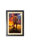 The wild tiger Black Photo Frame Funny Animal and Bird Cartoon Art