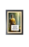 Buddha & His Famous Quote Photo Frame - Brown Frame, 11x15 Inches, Perfect for Office & Wall Decoration, Ideal Gift