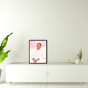 Mata Amritanandamayi (Amma) Laminated Photo - 11x13 Inches, Divine Blessings for Home & Office and Temple Decoration