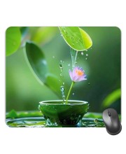 Customized Beautiful Flowers Picture Sublimation Mouse Pad | 8 X 7.5 Inch | Smooth Cloth Surface | Non-Slip Rubber Base | Personalized Mousepad for Laptop & Desktop (F17263)