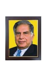 Hitech Sales Ratan Tata Photo Frame for Home Decoration and Gift (Wall and Tabletop, Rectangular, Polystyrene Frame, Printed Photo, 24 x 29 cm, Black)